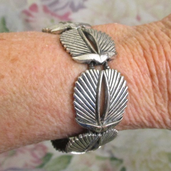 TORTOLANI Sterling Plate Classic Link Bracelet~ Designer VINTAGE Silver Bracelet - Picture 2 of 14